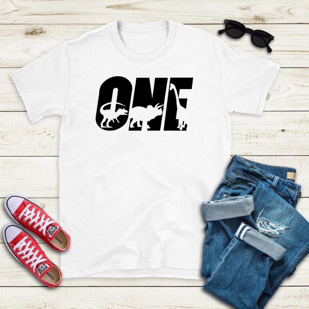 Dinosaur Birthday Shirt Two Boys 1st Birthday Dino